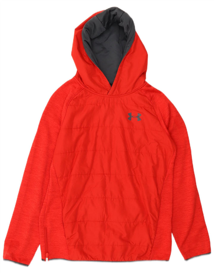 Felpa con cappuccio per ragazzi UNDER ARMOUR 13-14 anni XL Poliestere rosso