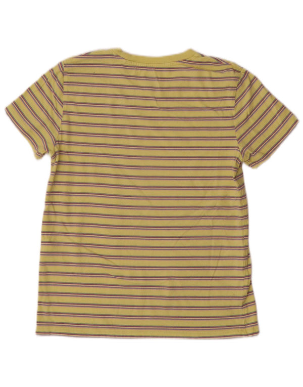 T-shirt da donna Levi's Top UK 2 2XS cotone a righe gialle