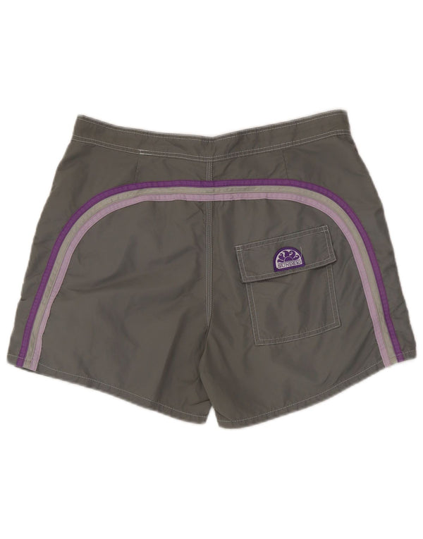 Pantaloncini da bagno da uomo Sundek in nylon grigio medio