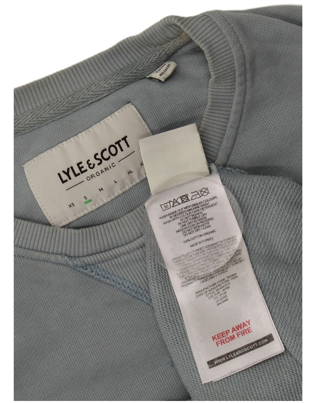 Lyle & Scott Felpa da uomo Maglione piccolo cotone blu