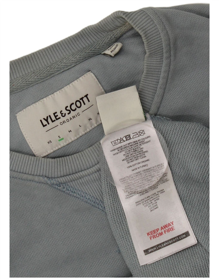 Lyle & Scott Felpa da uomo Maglione piccolo cotone blu