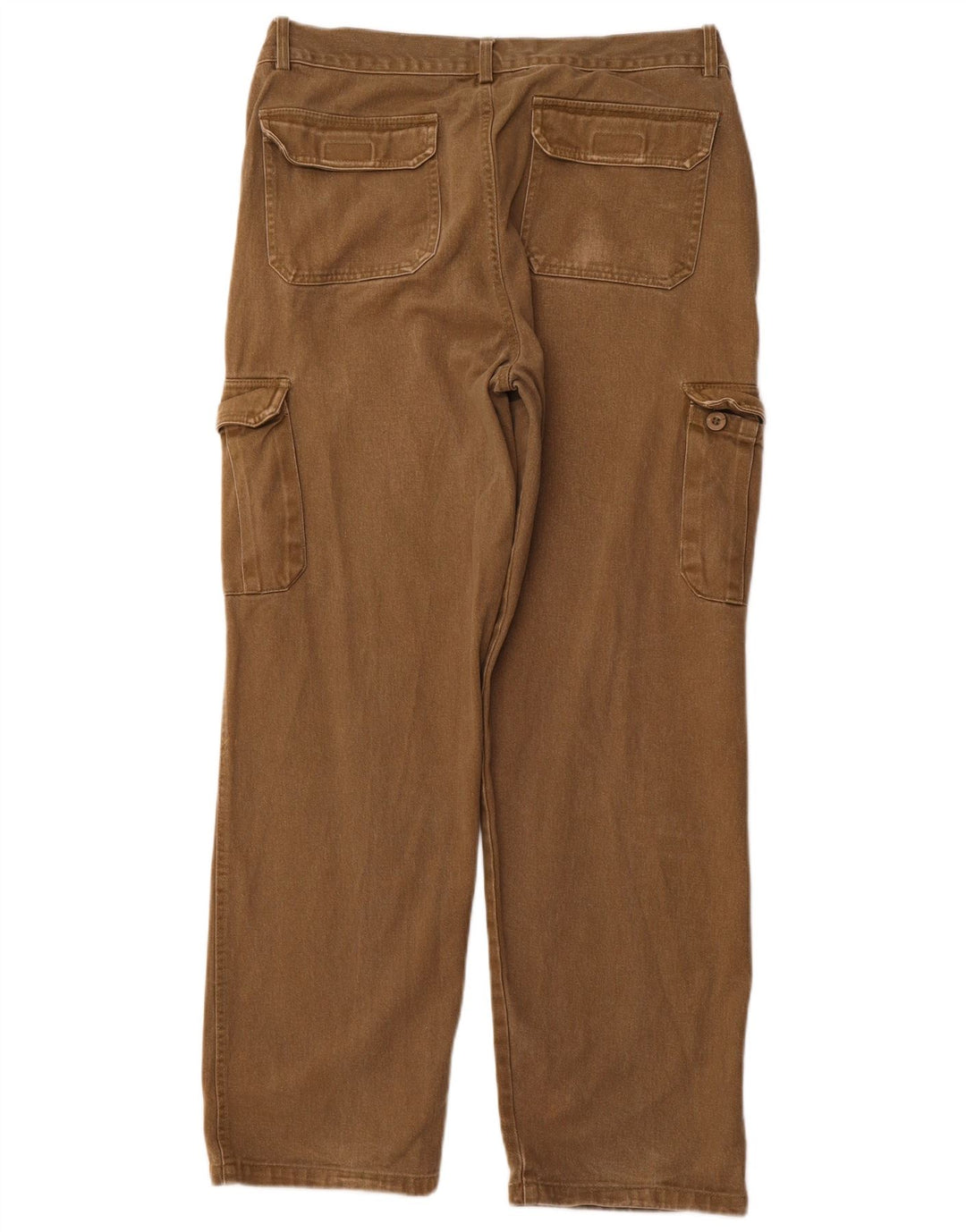 Pantaloni cargo dritti da uomo VINTAGE EU 52 XL W36 L30 cotone kaki