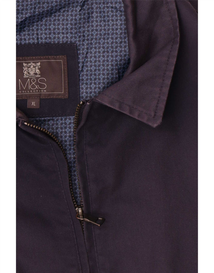 Giubbotto bomber da uomo Marks & Spencer UK 42 XL Cotone blu navy