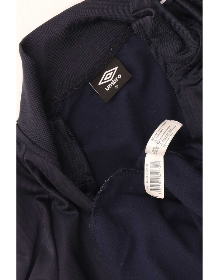 Giacca da ginnastica da uomo Umbro in poliestere geometrico medio blu navy