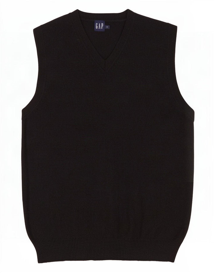 Gap Mens Vest Tank Top Medium Black