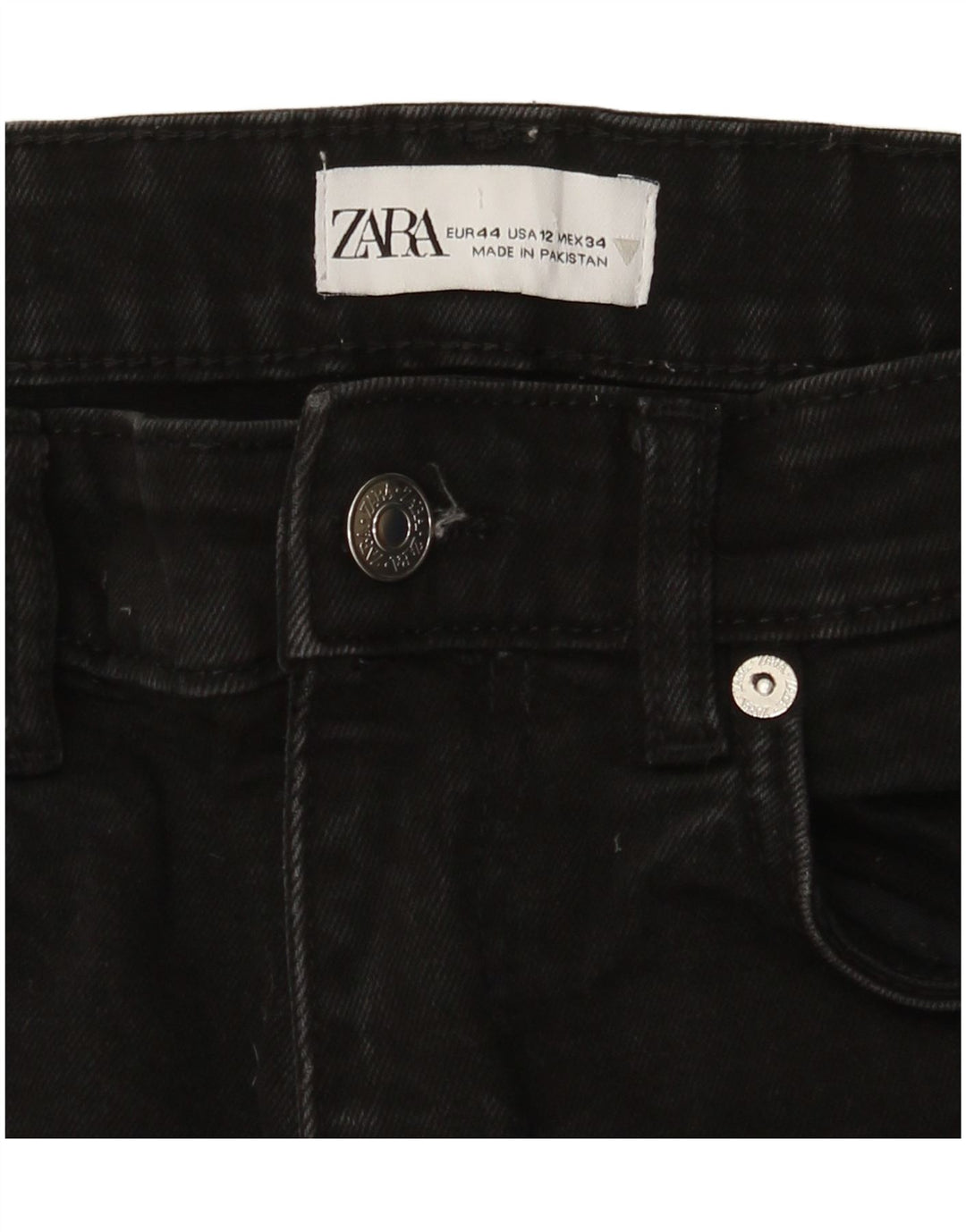 Jeans Bootcut da donna Zara EU 44 XL W34 L25 Nero