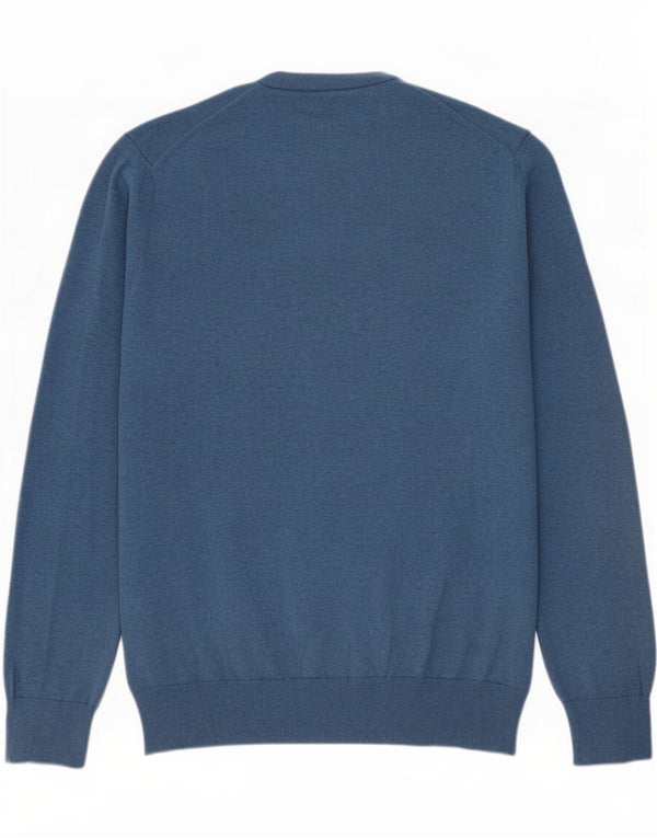 Maglione maglione girocollo da uomo Marks & Spencer XL in cotone blu