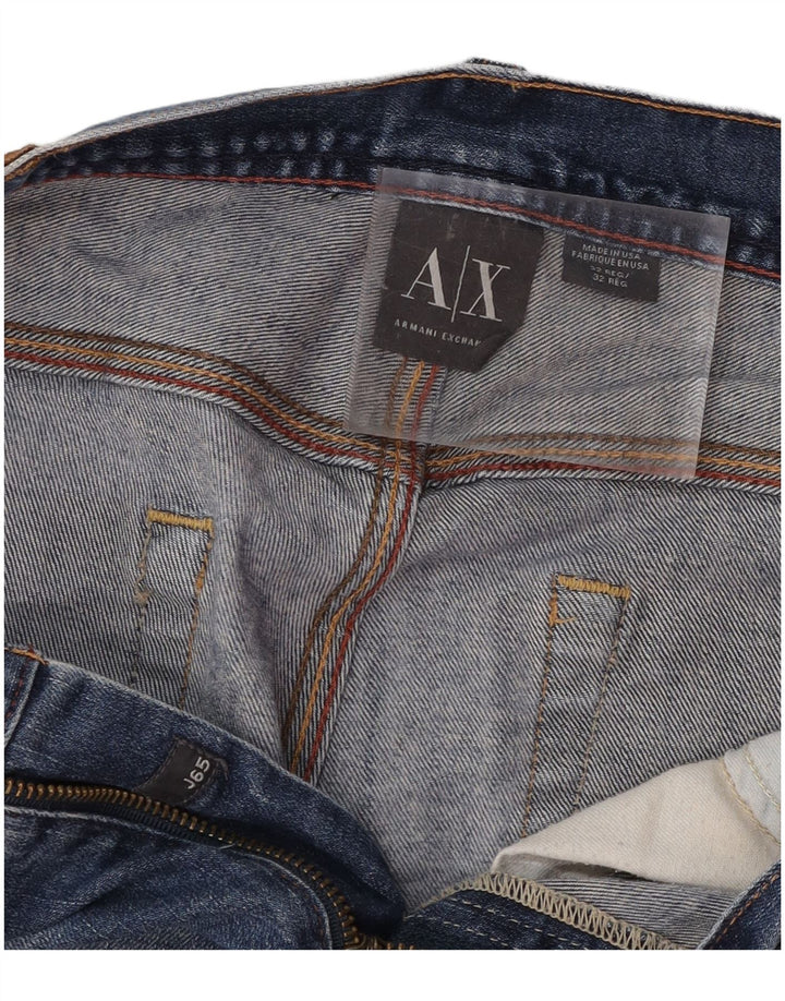 ARMANI EXCHANGE Jeans dritti da uomo W32 L29 cotone blu
