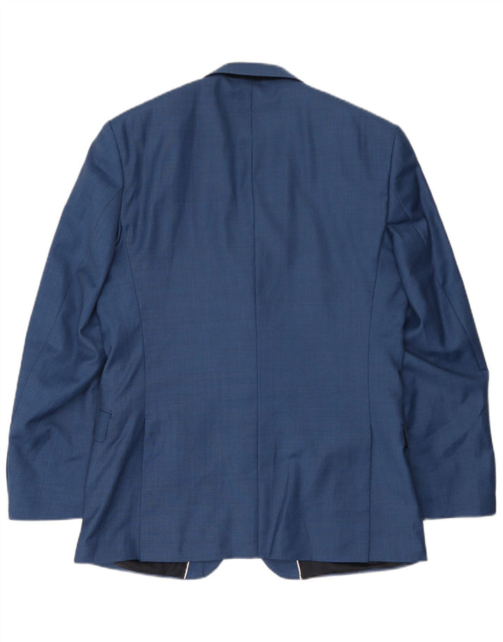 Giacca blazer da uomo a 2 bottoni Ben Sherman UK 42 XL lana blu