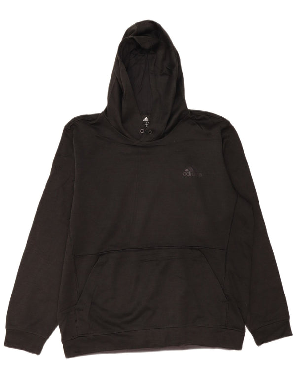 Adidas Mens Climawarm Hoodie Jumper Large Black Polyester