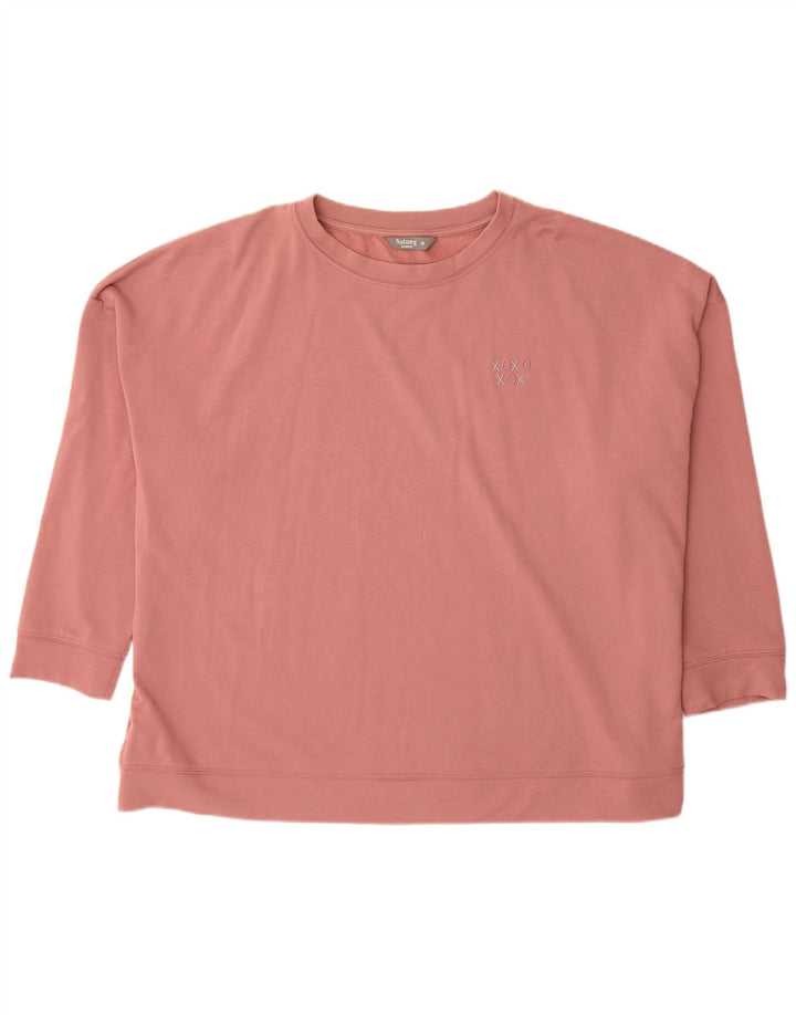 Felpa oversize da donna VINTAGE UK 22 3XL poliestere rosa