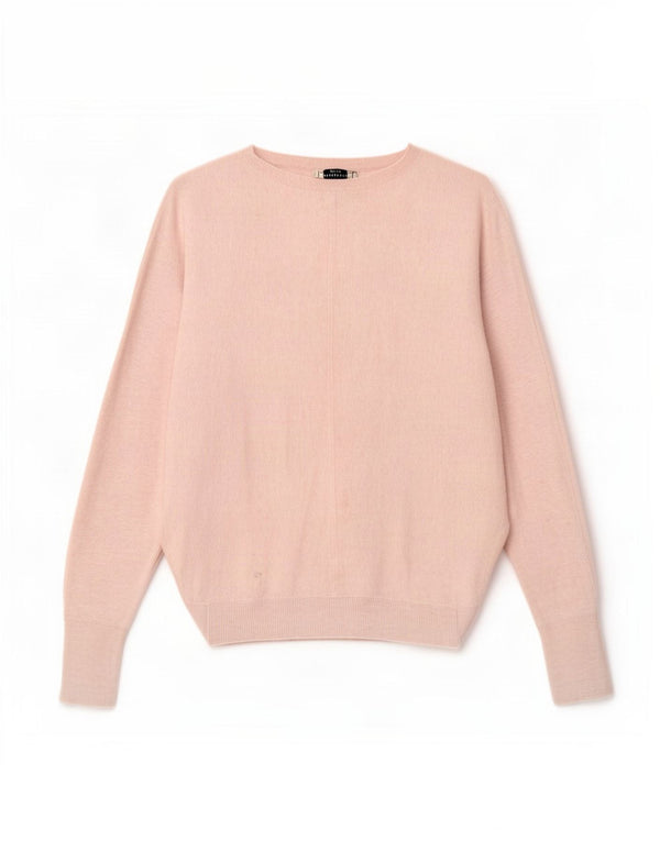 Maglione maglione oversize con scollo a barca da donna All Saints UK 14 Rosa medio