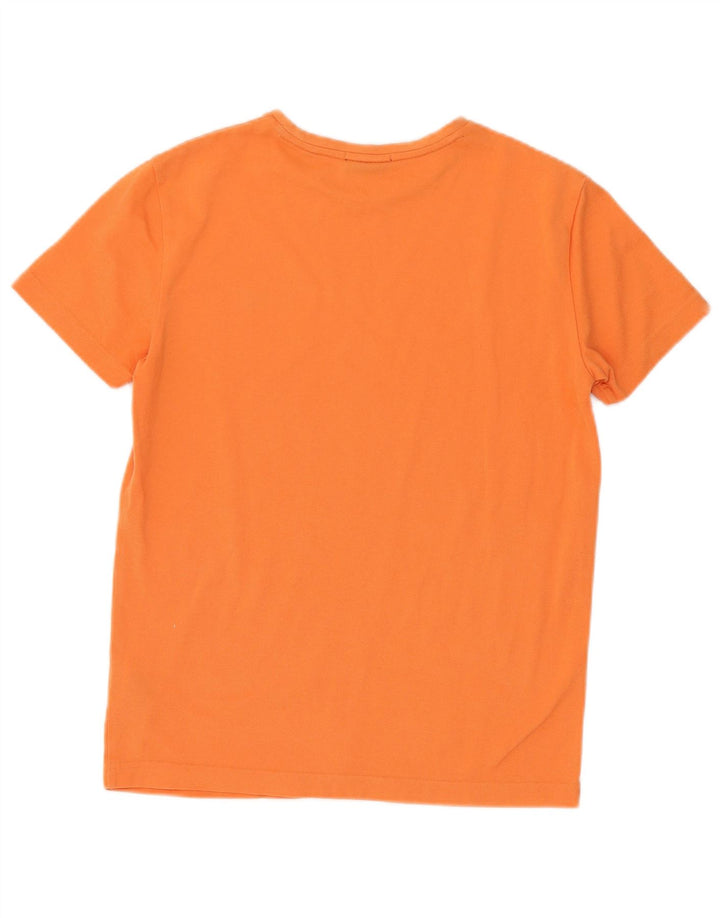 Gant T-shirt da uomo slim fit top in cotone arancione medio