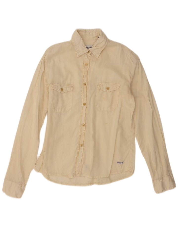 Camicia da donna Murphy & Nye UK 16 grande cotone beige