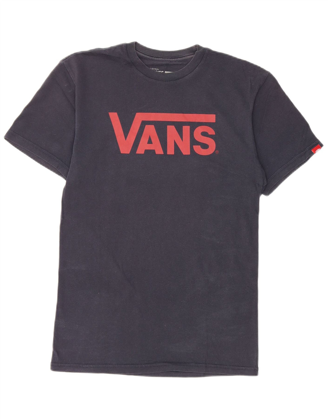T-shirt grafica da uomo con vestibilità classica Vans, piccola, in cotone blu navy