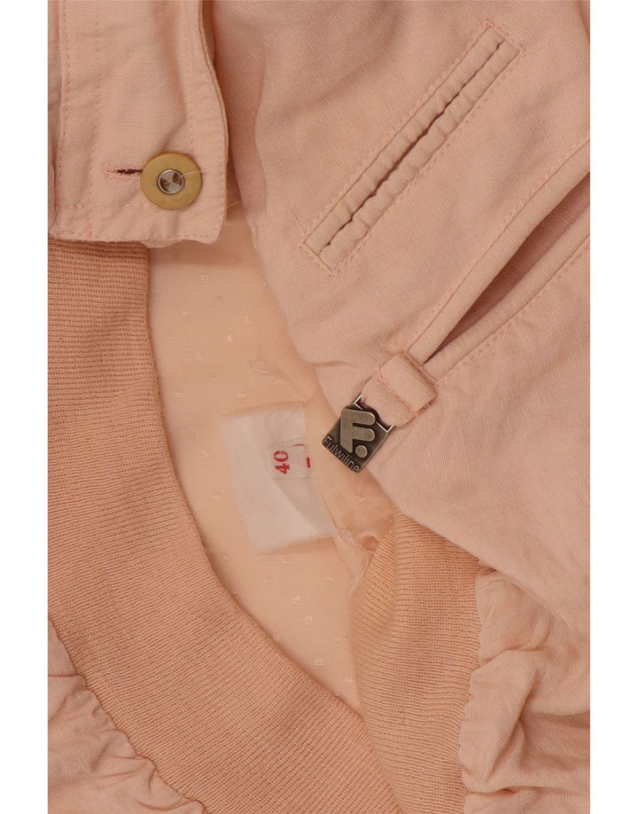 Giubbotto bomber oversize vintage da donna EU 40 rosa medio