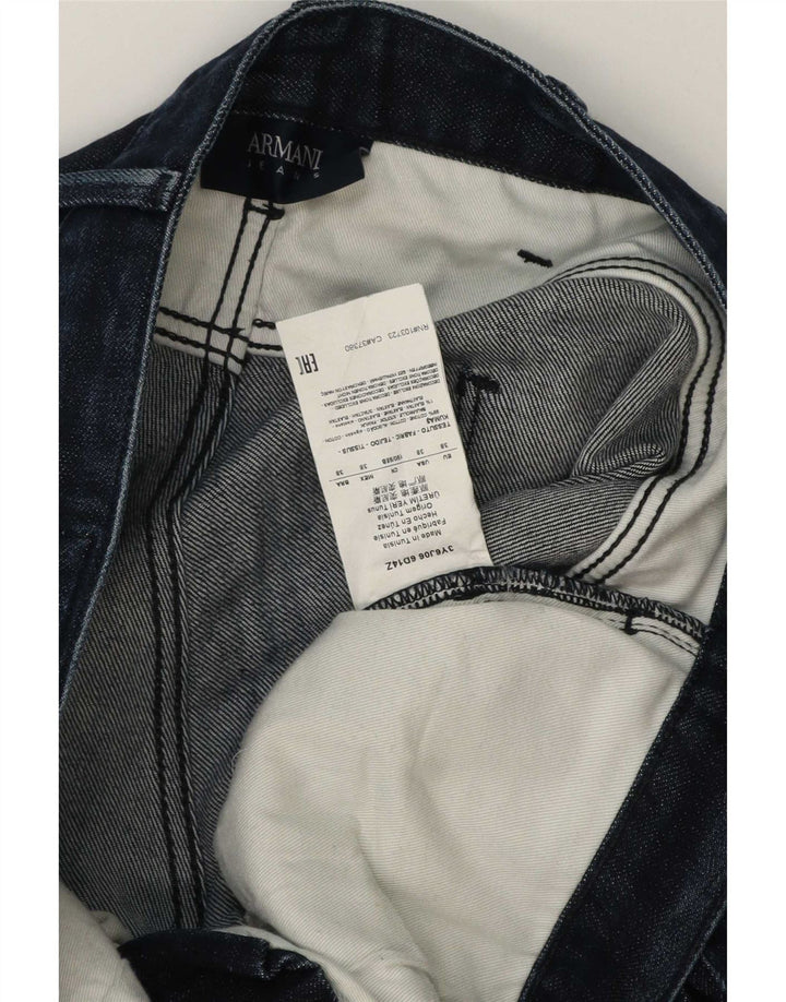 Jeans slim da uomo Armani W38 L34 cotone blu navy