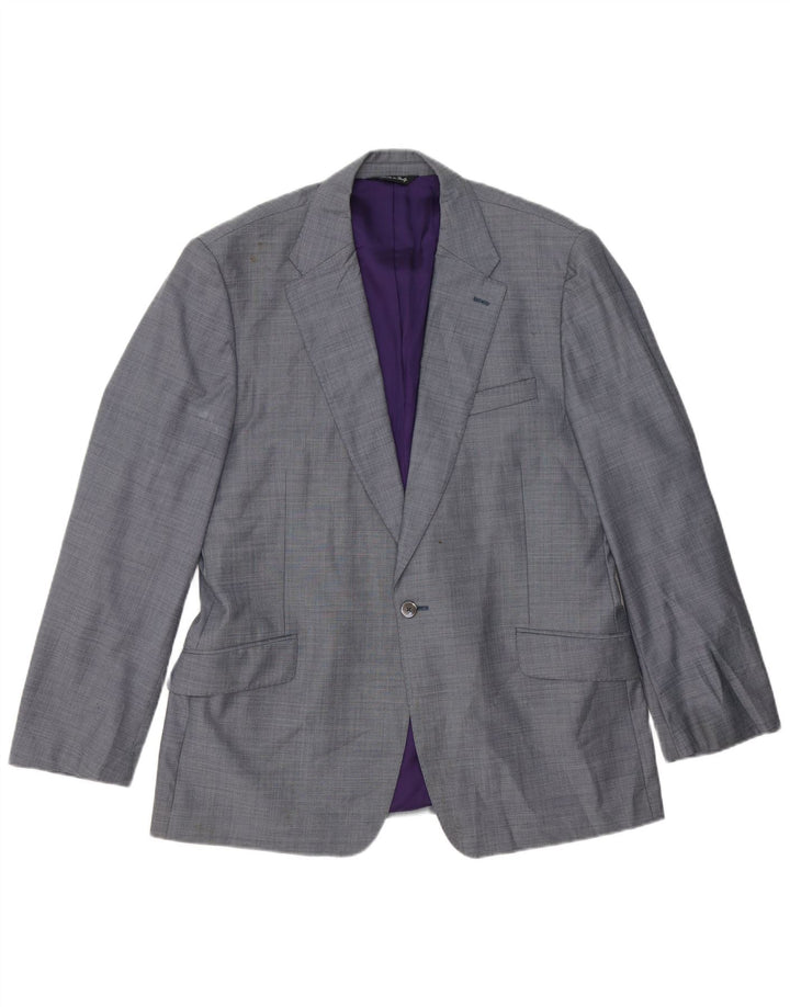 Giacca blazer da uomo a 1 bottone Paul Smith UK 38 grigio medio