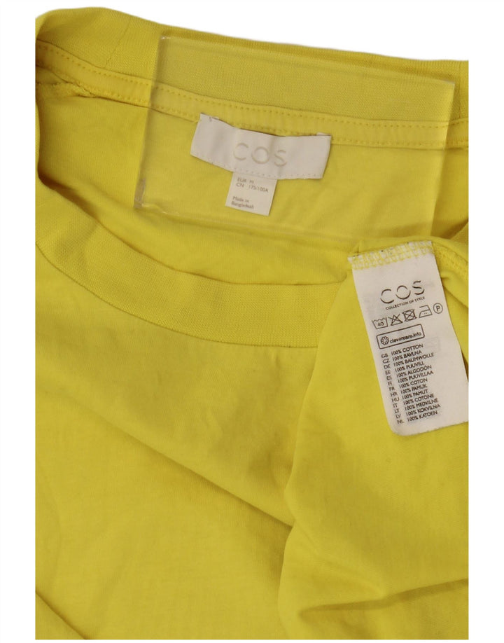 T-shirt da uomo Cos Top in cotone giallo medio