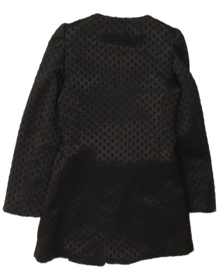 Cappotto doppiopetto da donna French Connection UK 6 XS Nero geometrico
