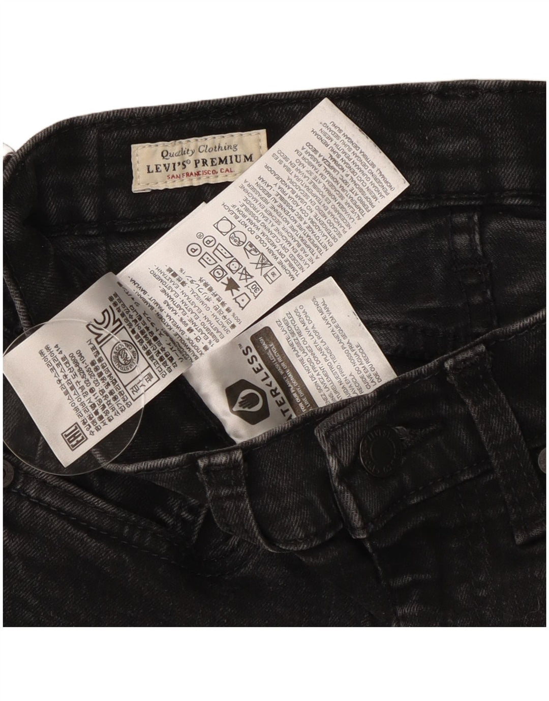Jeans skinny da donna Levi's W28 L29 cotone nero