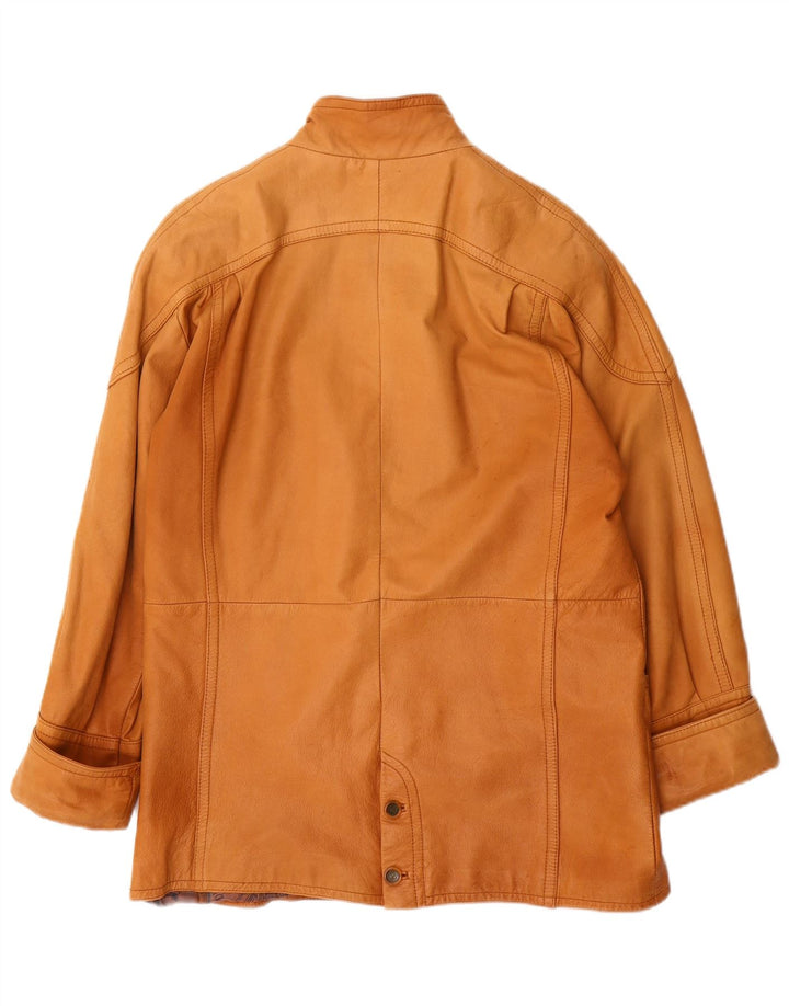 Cappotto in pelle oversize da donna CRUSE EU 38 Pelle marrone medio
