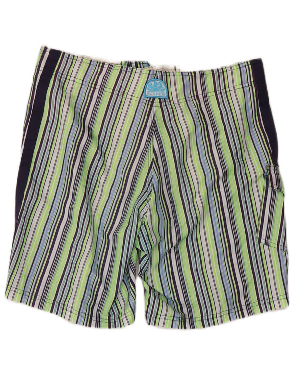 Pantaloncini da bagno da uomo Sundek medi a righe multicolori