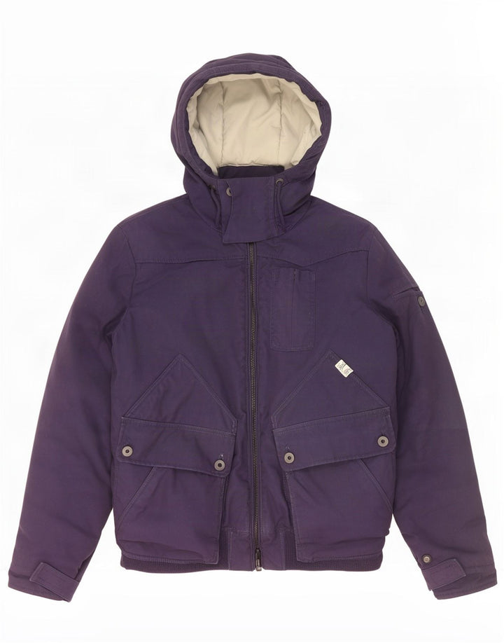 Giubbotto bomber con cappuccio da uomo G-Star UK 40 grande poliestere blu navy