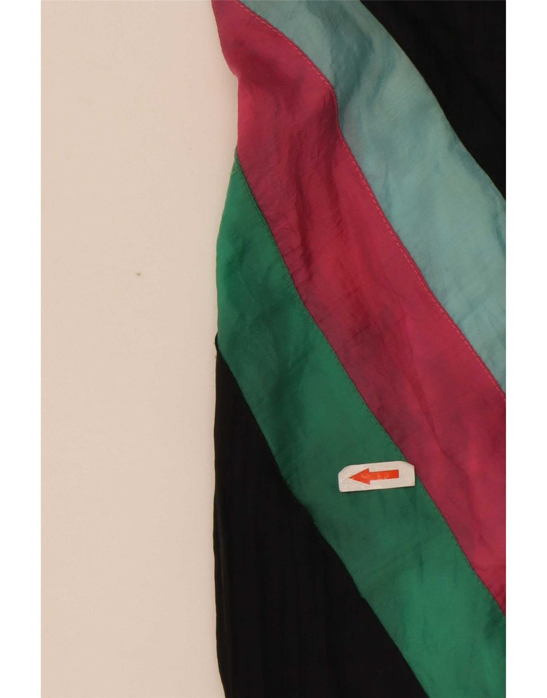Giacca da ginnastica da uomo Creation XL in poliammide color block nero