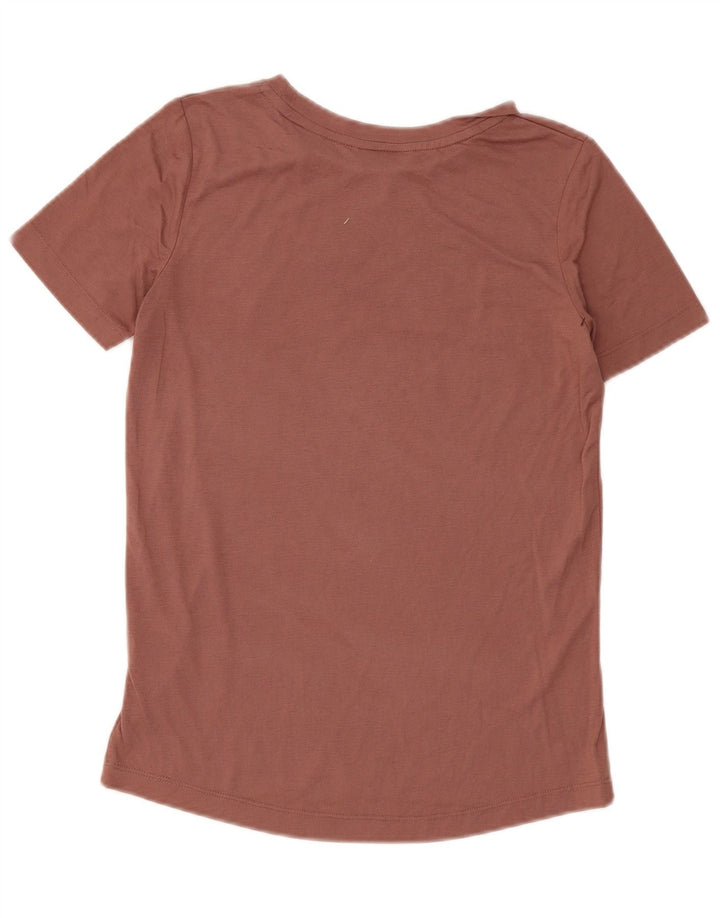 T-shirt grafica da donna Nike Top UK 6 XS poliestere marrone