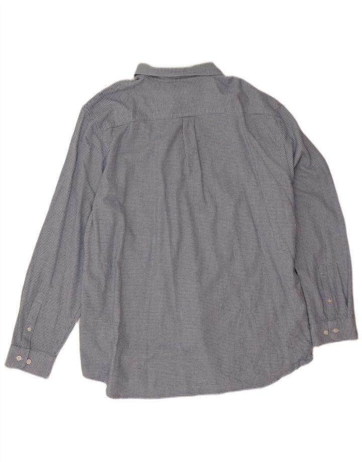 Camicia in flanella da uomo Marks & Spencer 2XL cotone pied de poule blu
