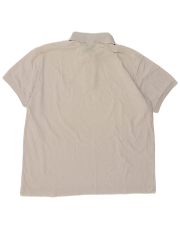 Polo da uomo Lacoste vestibilità classica taglia 6 XL in cotone beige