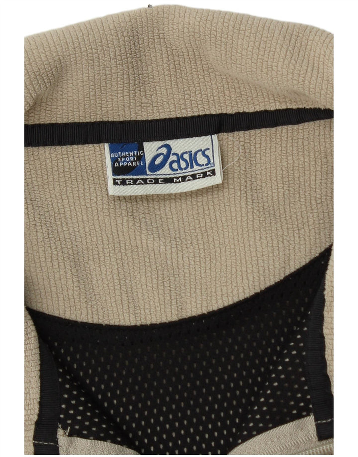 Giacca in pile da uomo Asics UK 40 Large Beige Poliestere