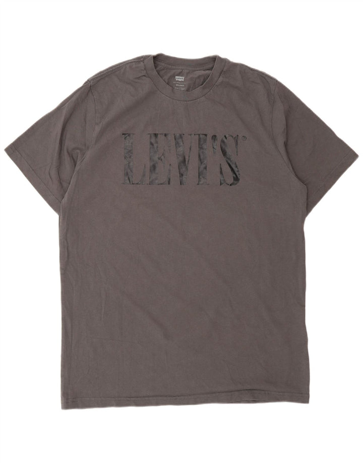 T-shirt grafica rilassata da uomo Levi's in cotone grigio medio