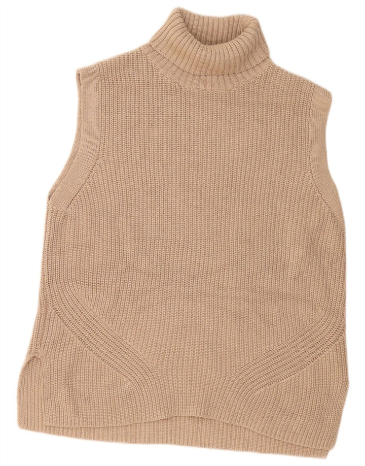 Canotta oversize da donna Marks & Spencer a lunga linea UK 10 piccola Beige