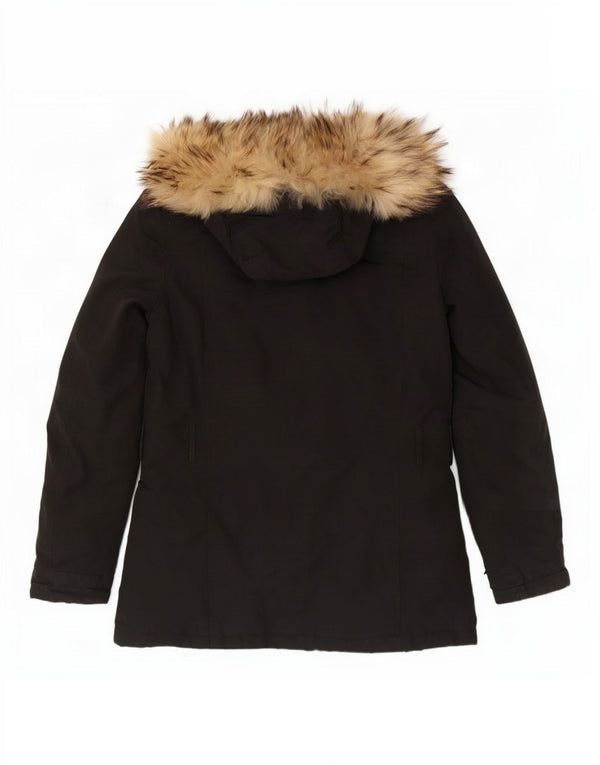 Giacca imbottita con cappuccio da donna Woolrich UK 10 piccola nera