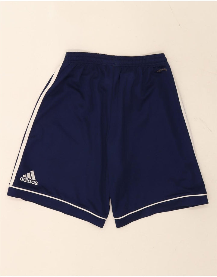 Pantaloncini sportivi Adidas Climalite da uomo piccoli in poliestere blu navy