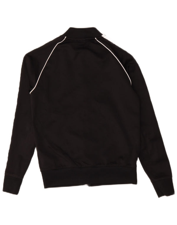 Giacca da tuta da donna Adidas UK 4/6 XS cotone nero
