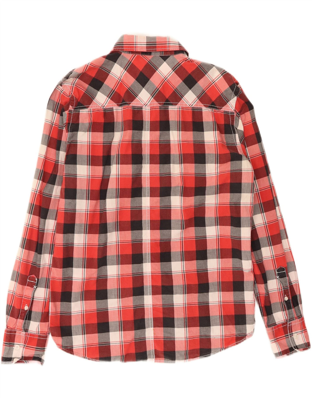 LEE Mens Shirt Large Red Check Cotton Vintage Lee and Second-Hand Lee from Messina Hembry 