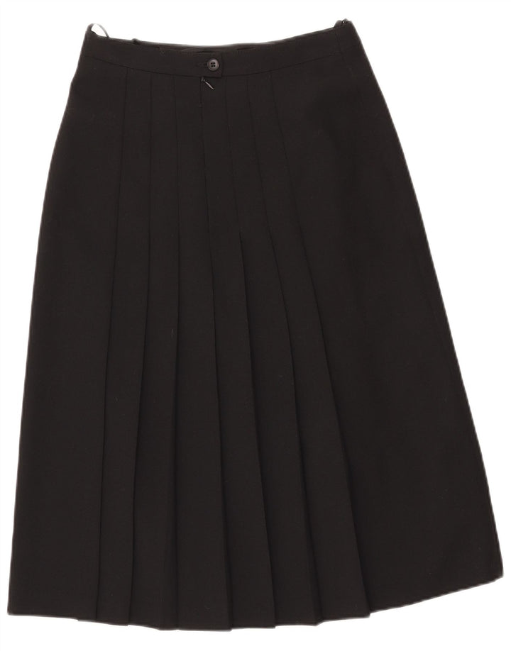 Gonna a pieghe a vita alta da donna Del Mod EU 38 Medium W27 Poliestere nero