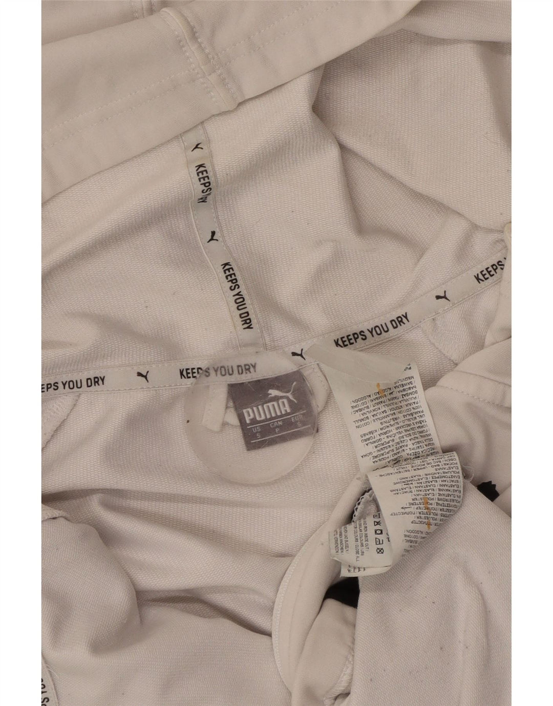 Felpa con cappuccio e zip grafica da donna PUMA UK 10 Small White Colourblock