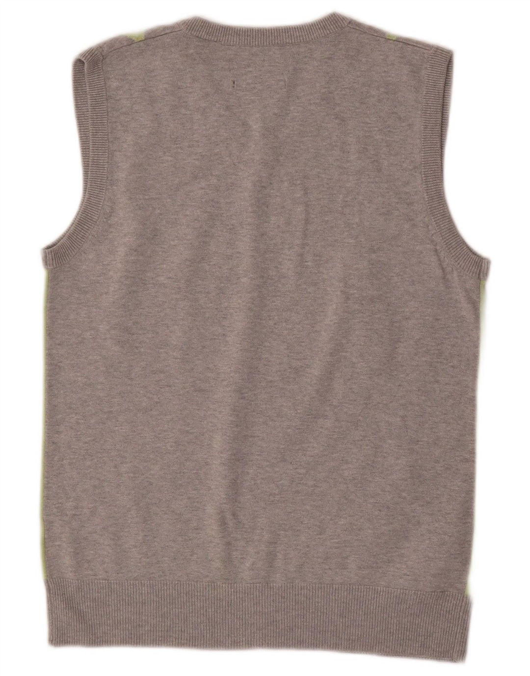 Canottiera da uomo Ben Sherman, piccola, in cotone grigio a rombi/diamante