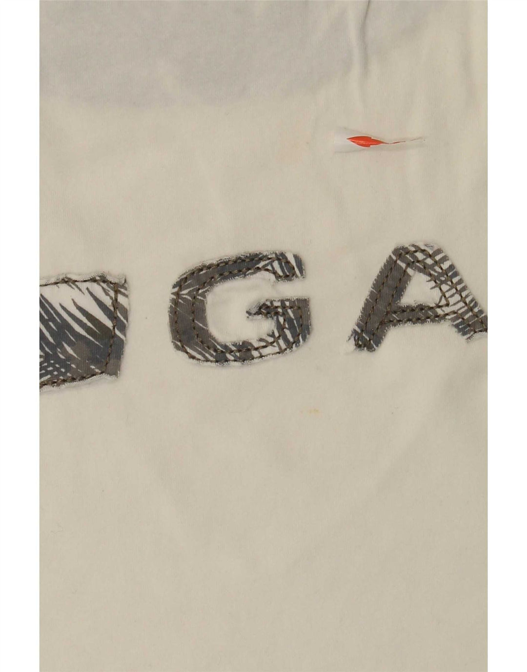 T-shirt grafica da uomo Gas Top grande in cotone bianco
