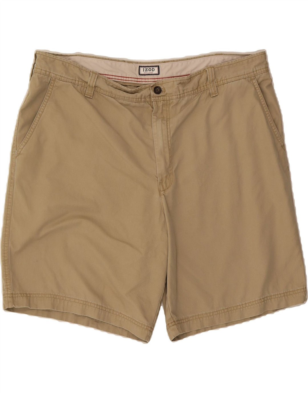 IZOD Mens Chino Shorts W42 2XL Beige Cotton Vintage Izod and Second-Hand Izod from Messina Hembry 