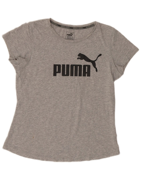 T-shirt grafica da donna Puma UK 12 Grigio medio