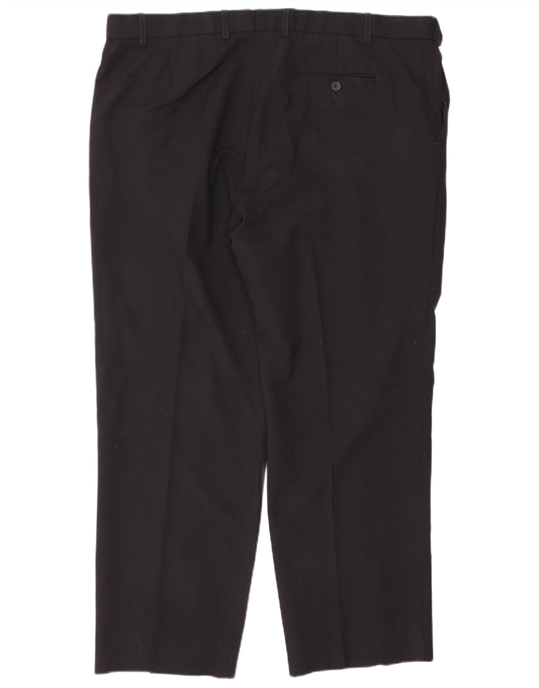 Pantaloni da abito dritti da uomo Marks & Spencer vestibilità regolare W42 L29 neri