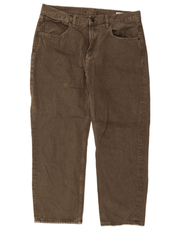 Jeans dritti da donna Zara EU 46 2XL W36 L26 Cachi
