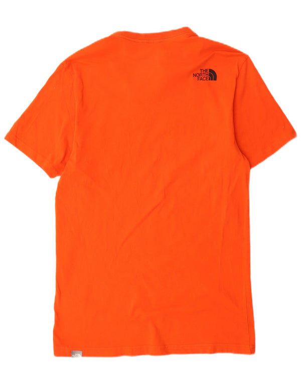 T-shirt grafica da uomo The North Face Top Small in cotone arancione