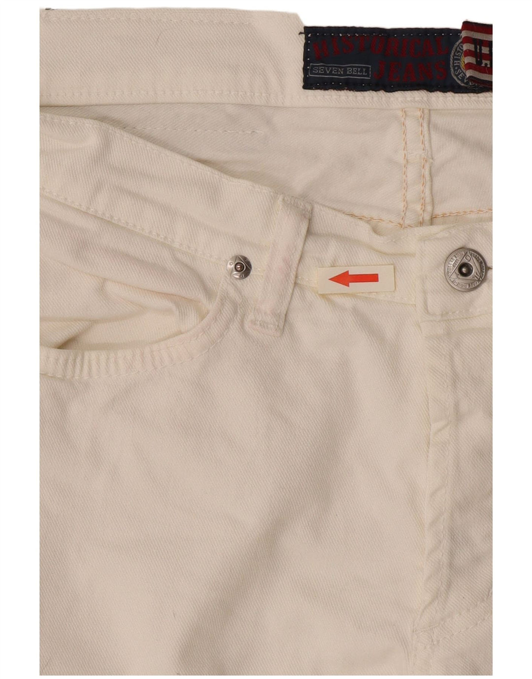 Jeans skinny bassi da donna Roy Rogers W30 L32 bianchi
