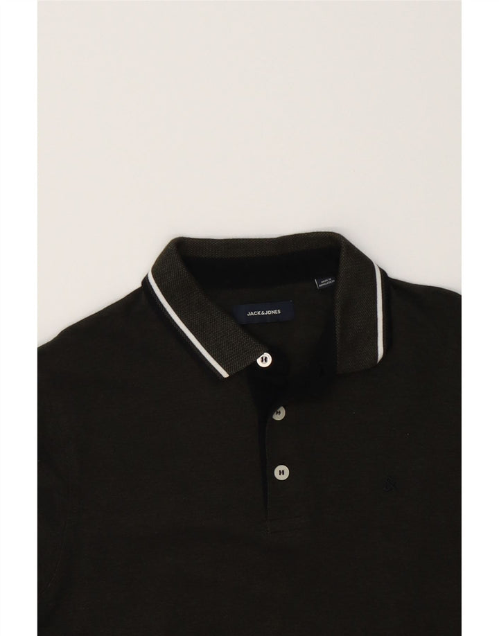 JACK & JONES Mens Polo Shirt Large Green Cotton Vintage Jack & Jones and Second-Hand Jack & Jones from Messina Hembry 